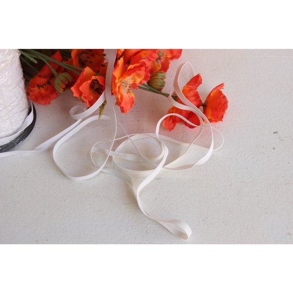 USA Made 1/4" Black Elastic, Or 3/8", Ten Yards, Also In White / Costuming - Picture 4 of 9